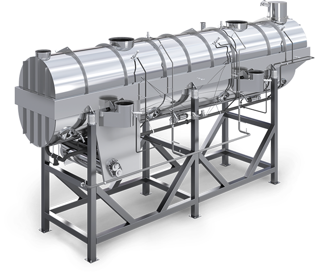 Fluidized-bed dryer-cooler